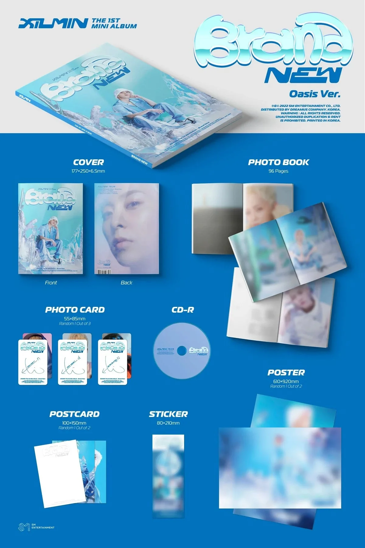 XIUMIN - BRAND NEW (PHOTOBOOK VER.) 1ST MINI ALBUM - Image 3