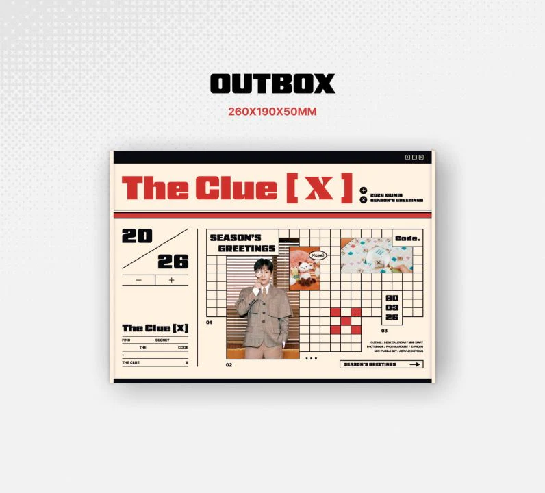 XIUMIN (EXO) - 2026 SEASON'S GREETINGS (THE CLUE [X]) + Extra Photocard - Image 4