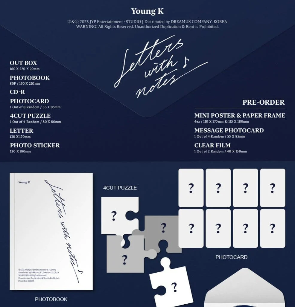 Young K (DAY6) - Letters with notes - Image 2