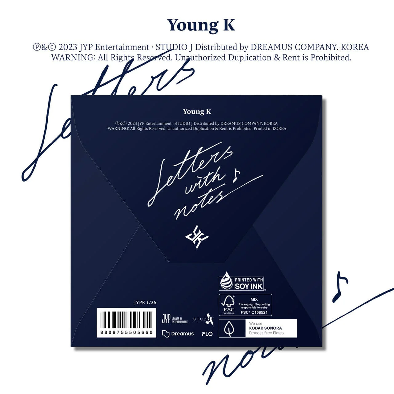 Young K (DAY6) - Letters with notes (Digipack Ver.)