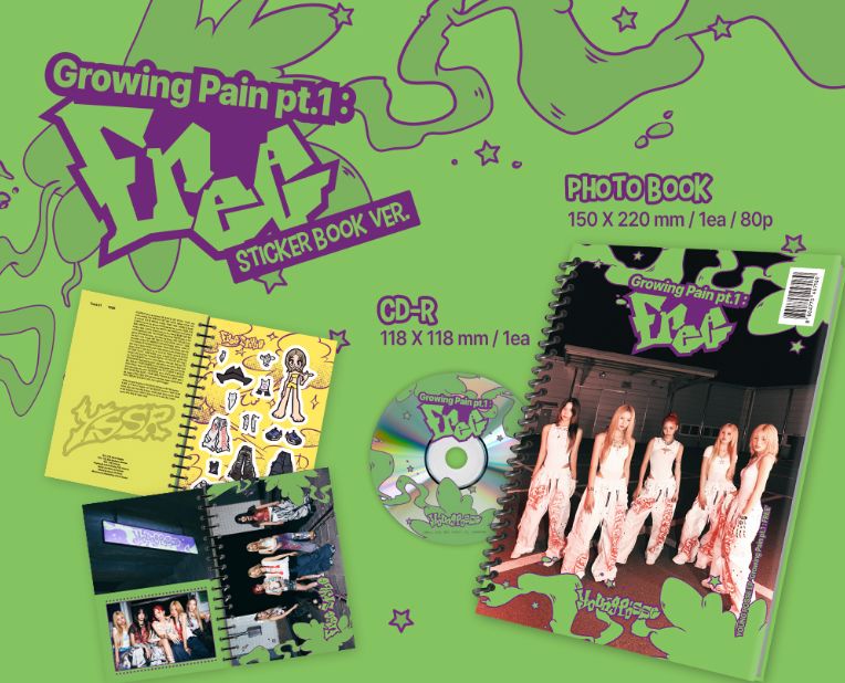 YOUNG POSSE - GROWING PAIN PT.1 : FREE (STICKER BOOK VER.) - Image 2