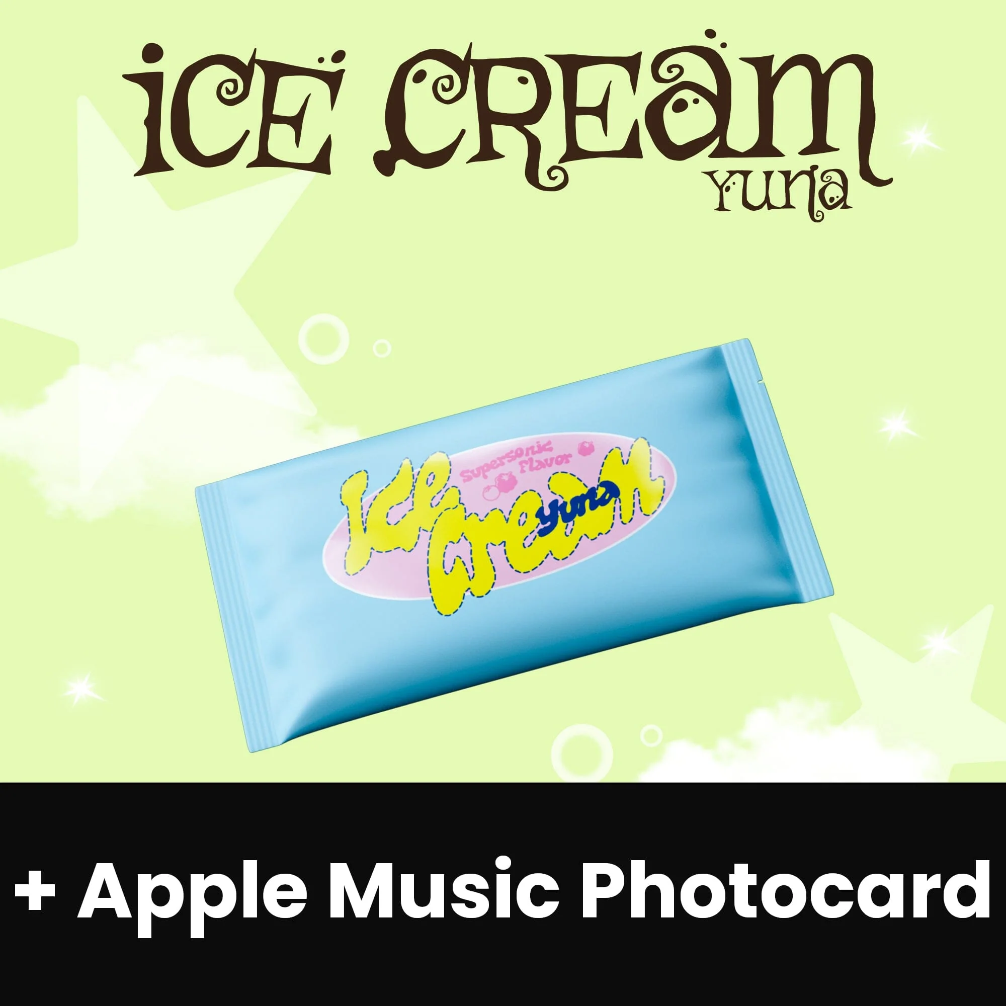 YUNA (ITZY) - ICE CREAM (ICE CREAM VER.) + Apple Music Photocard