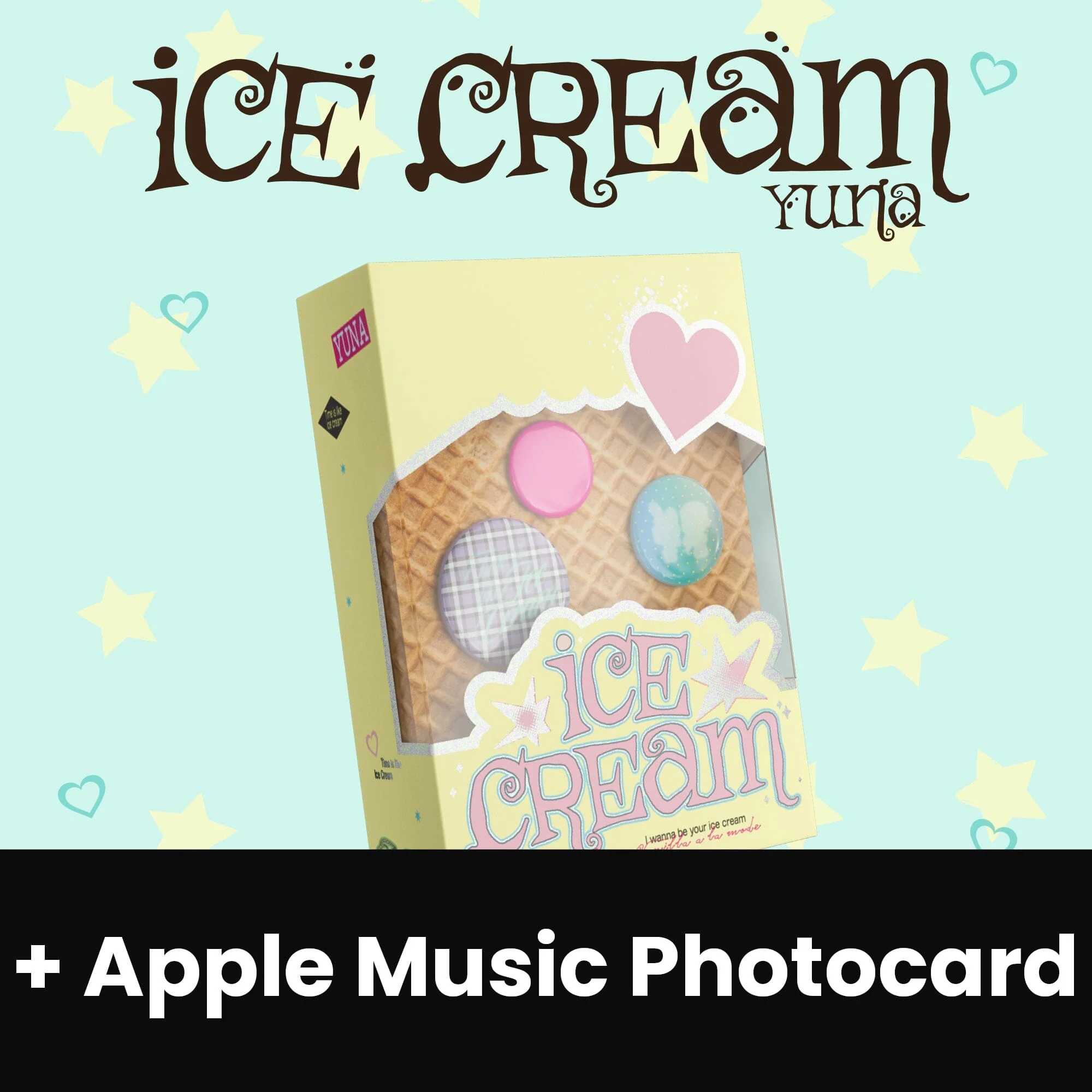 YUNA (ITZY) - ICE CREAM (MINI BAG VER.) + Apple Music Photocard