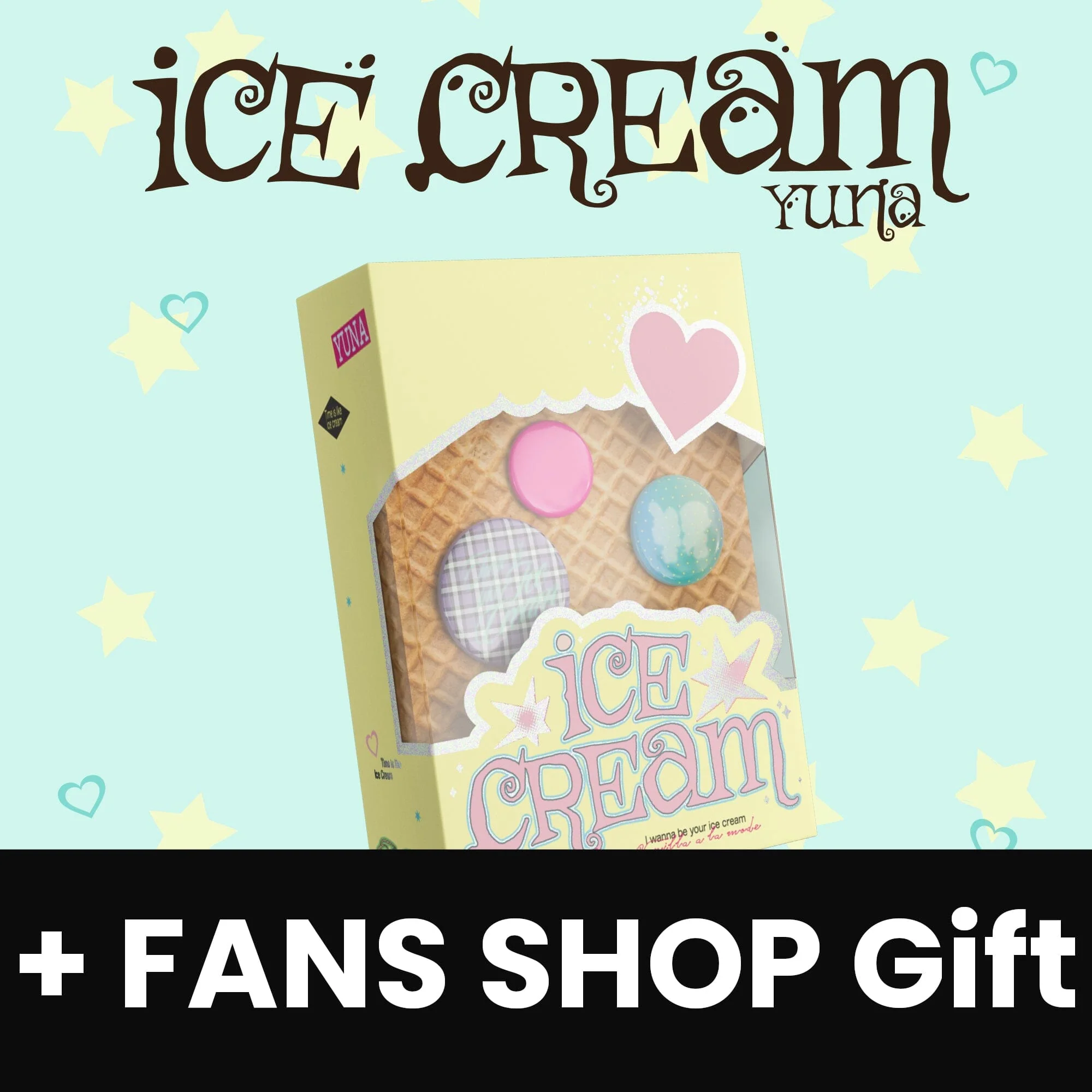 YUNA (ITZY) - ICE CREAM (MINI BAG VER.) + FANS SHOP Gift