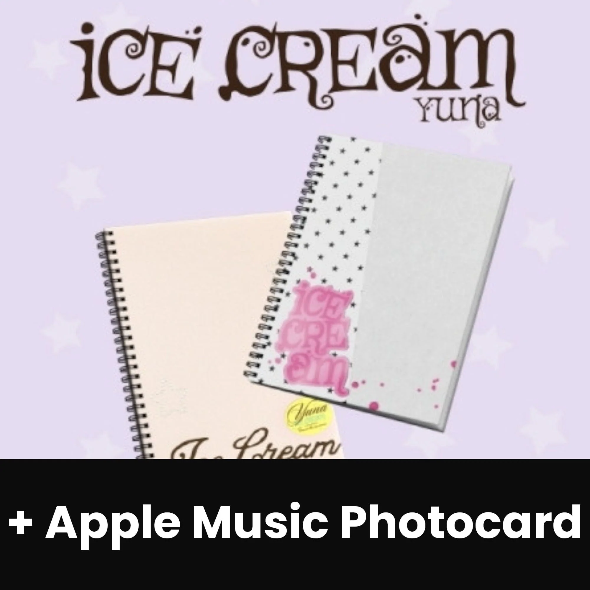 YUNA (ITZY) - ICE CREAM (PHOTOBOOK VER.) + Apple Music Photocard