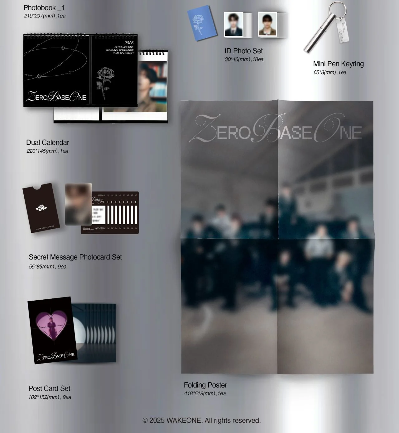 ZB1 - 2026 SEASON'S GREETINGS ((0_1) WORLD) + Apple Music Photocard Set - Image 3