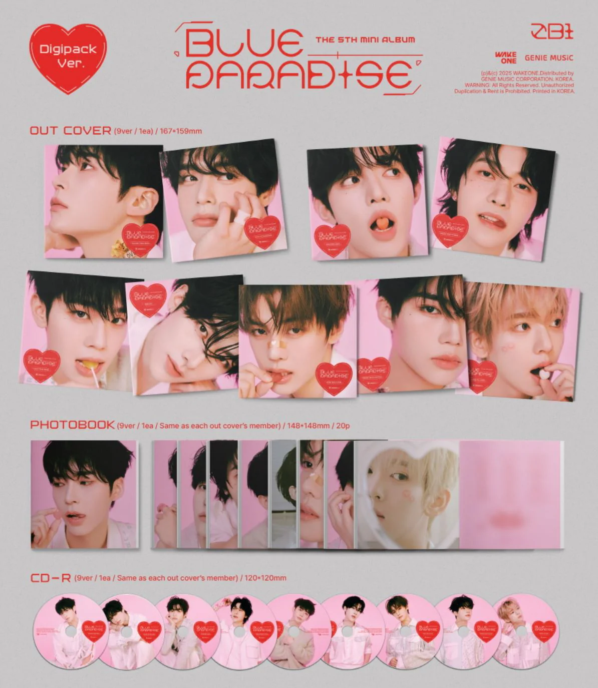 ZB1 - BLUE PARADISE (DIGIPACK VER.) - Image 2