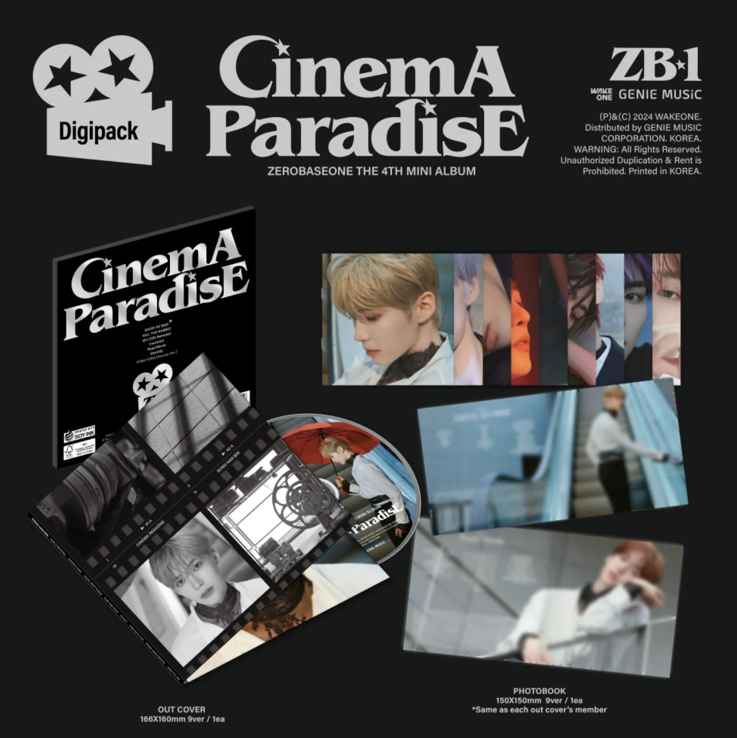 ZB1 - CINEMA PARADISE (THE 4TH MINI ALBUM) DIGIPACK VER. - Image 2
