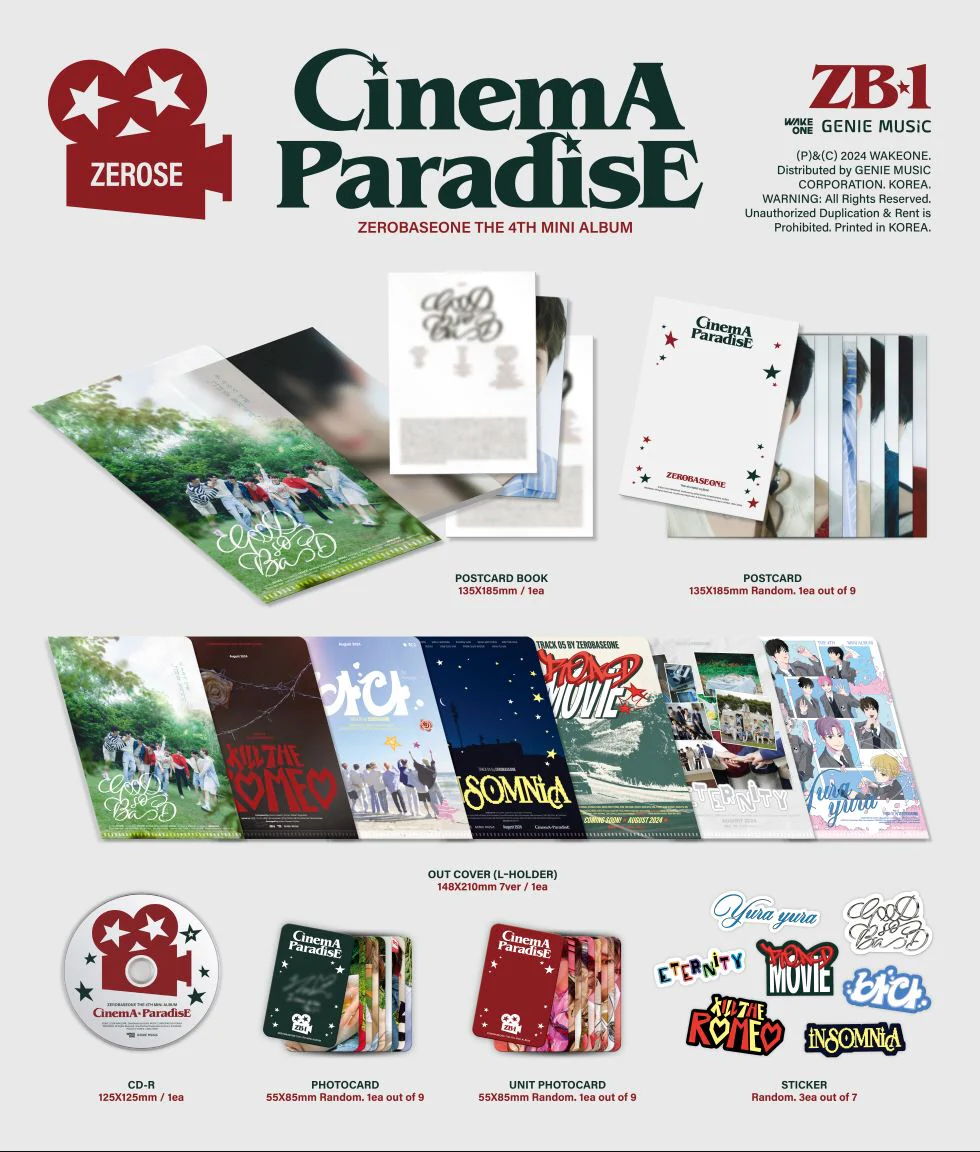 ZB1 - CINEMA PARADISE (THE 4TH MINI ALBUM) ZEROSE VER. - Image 2