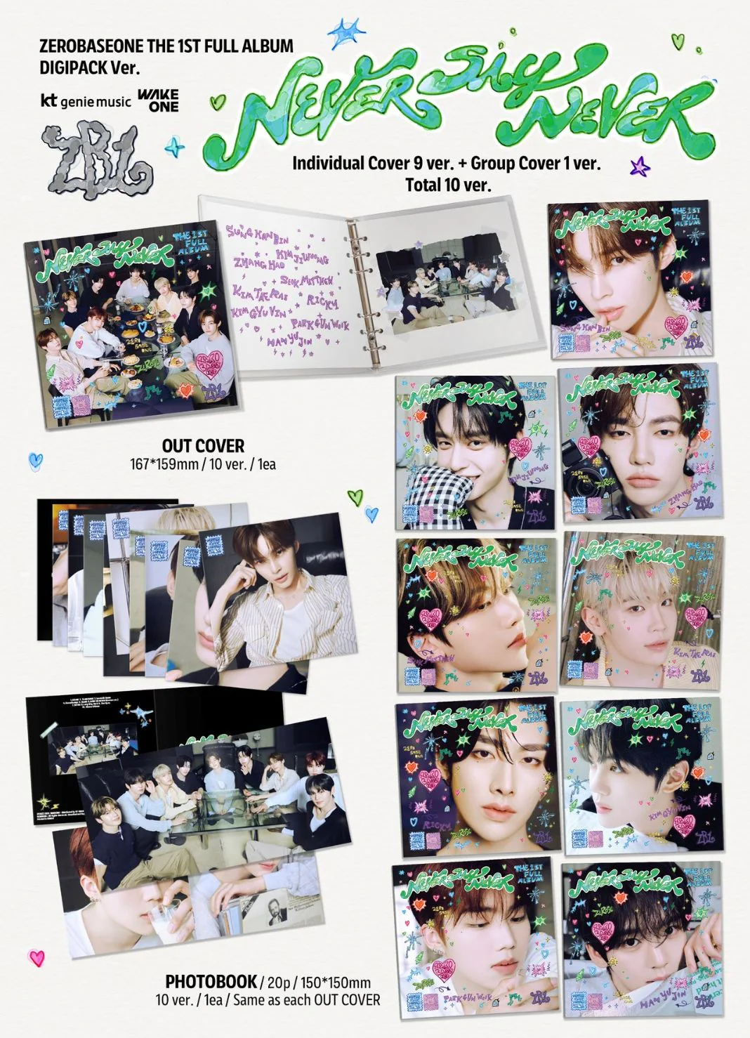 ZB1 - NEVER SAY NEVER (DIGIPACK VER.) - Image 2