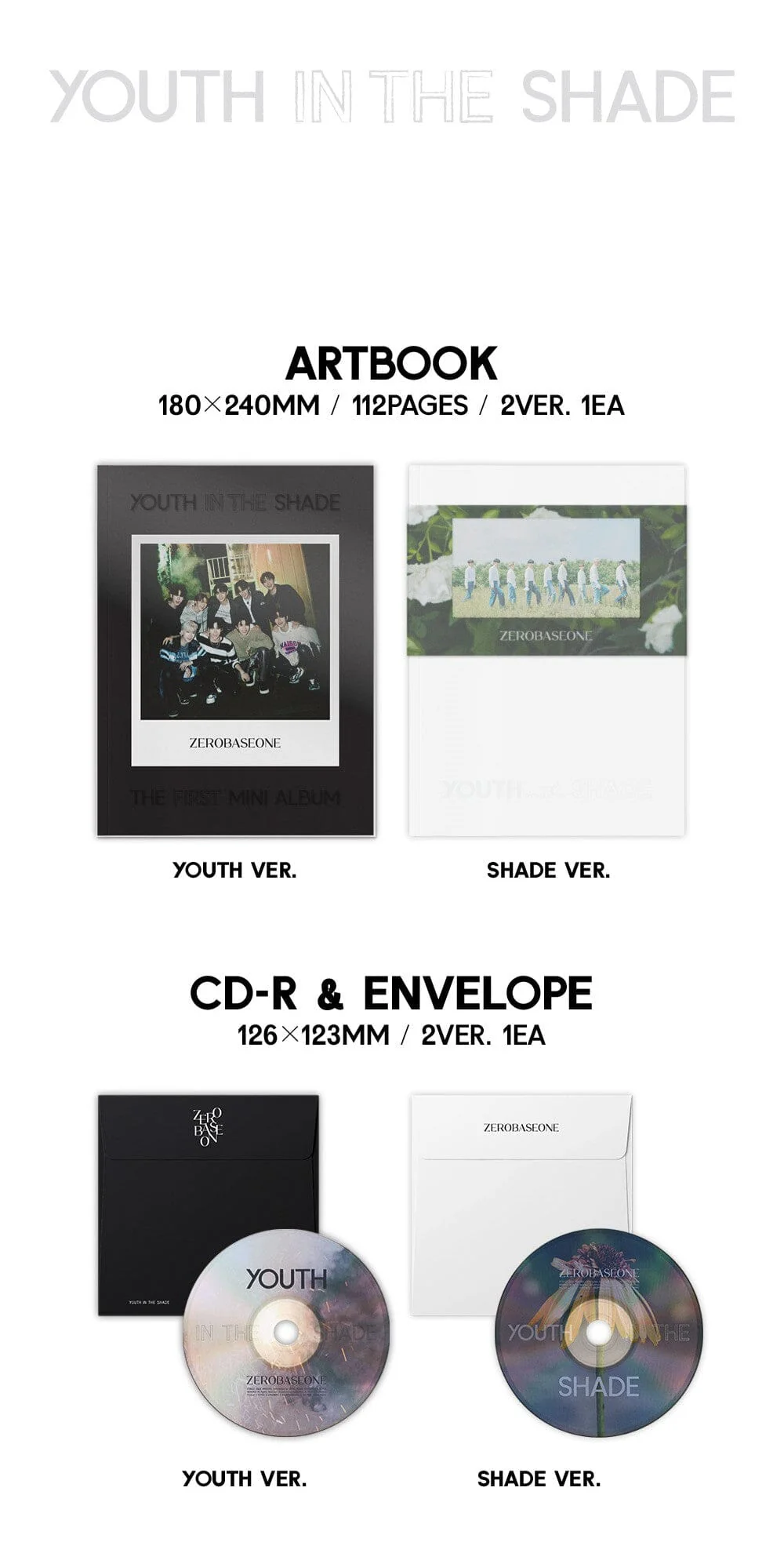 ZB1 - YOUTH IN THE SHADE (1ST MINI ALBUM) - Image 4