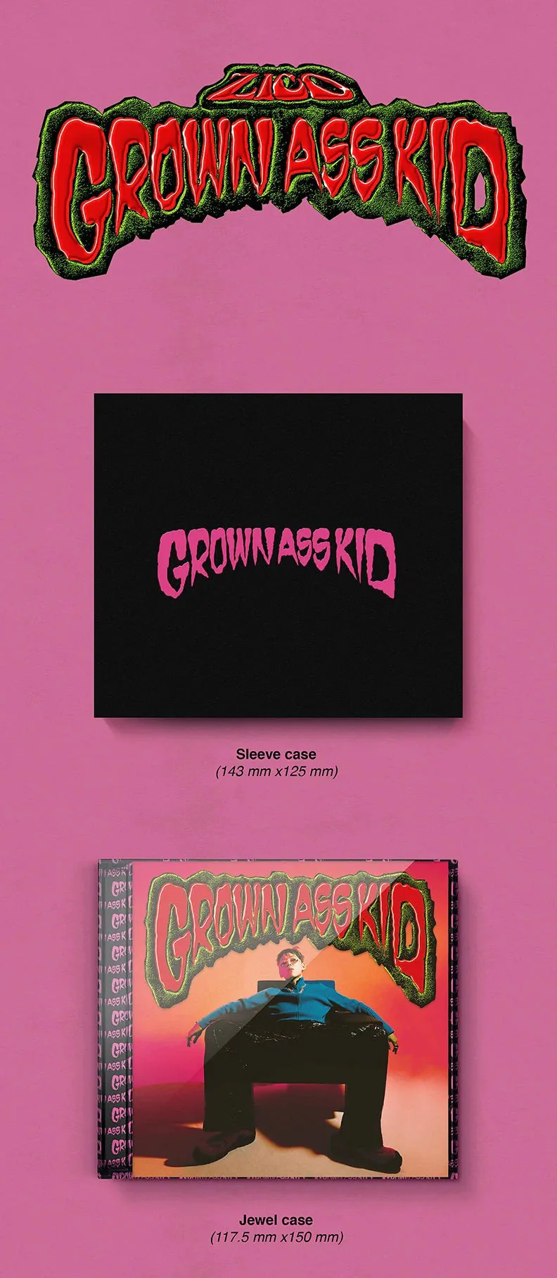 ZICO - 4TH MINI ALBUM GROWN ASS KID (JEWEL VER.) - Image 2